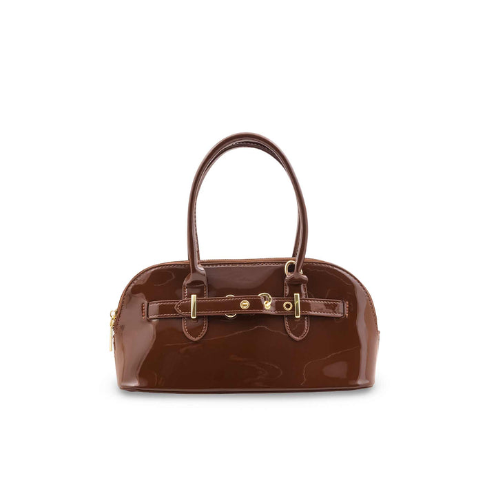 Brown Formal Hand Bag For Ladies P36487