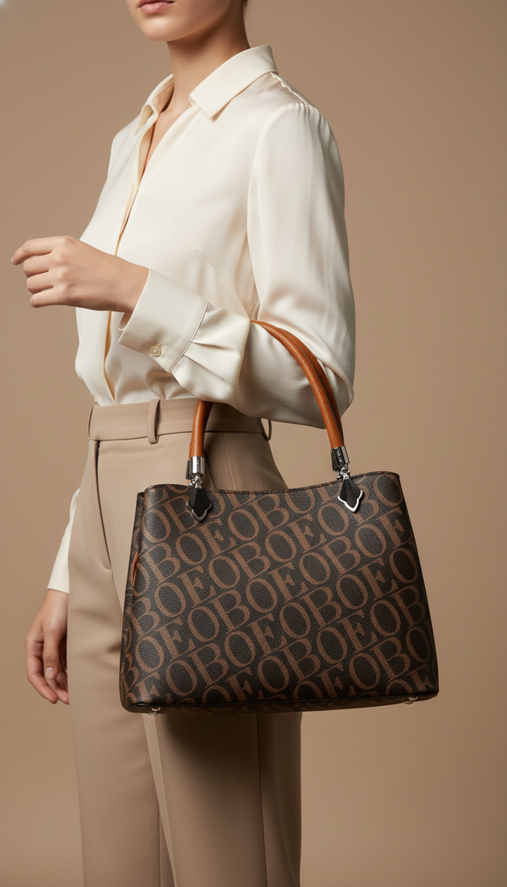 Brown Formal Hand Bag For Ladies P36532