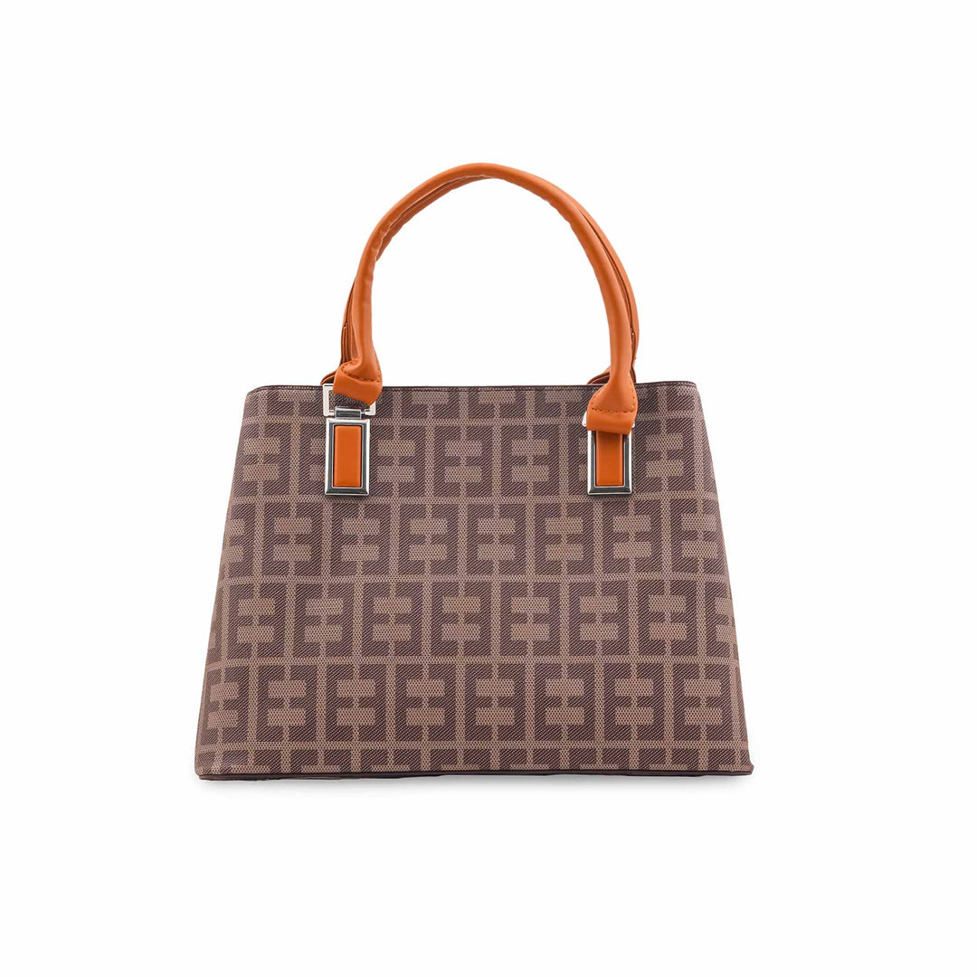 Beige Formal Hand Bag For Women P36533