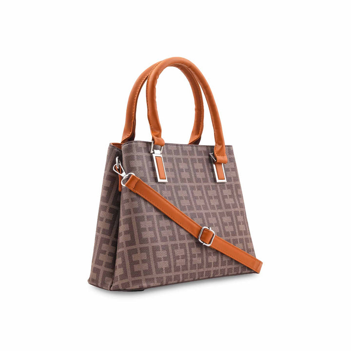 Beige Formal Hand Bag For Women P36533