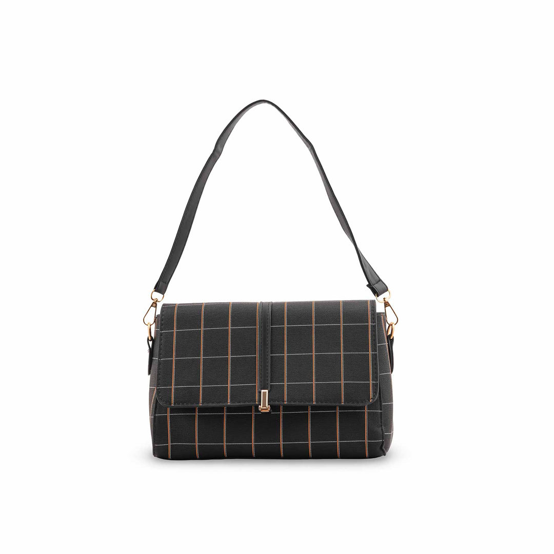 Black Formal Shoulder Bag For Ladies P36541