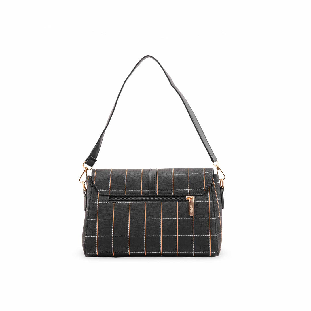 Black Formal Shoulder Bag For Ladies P36541