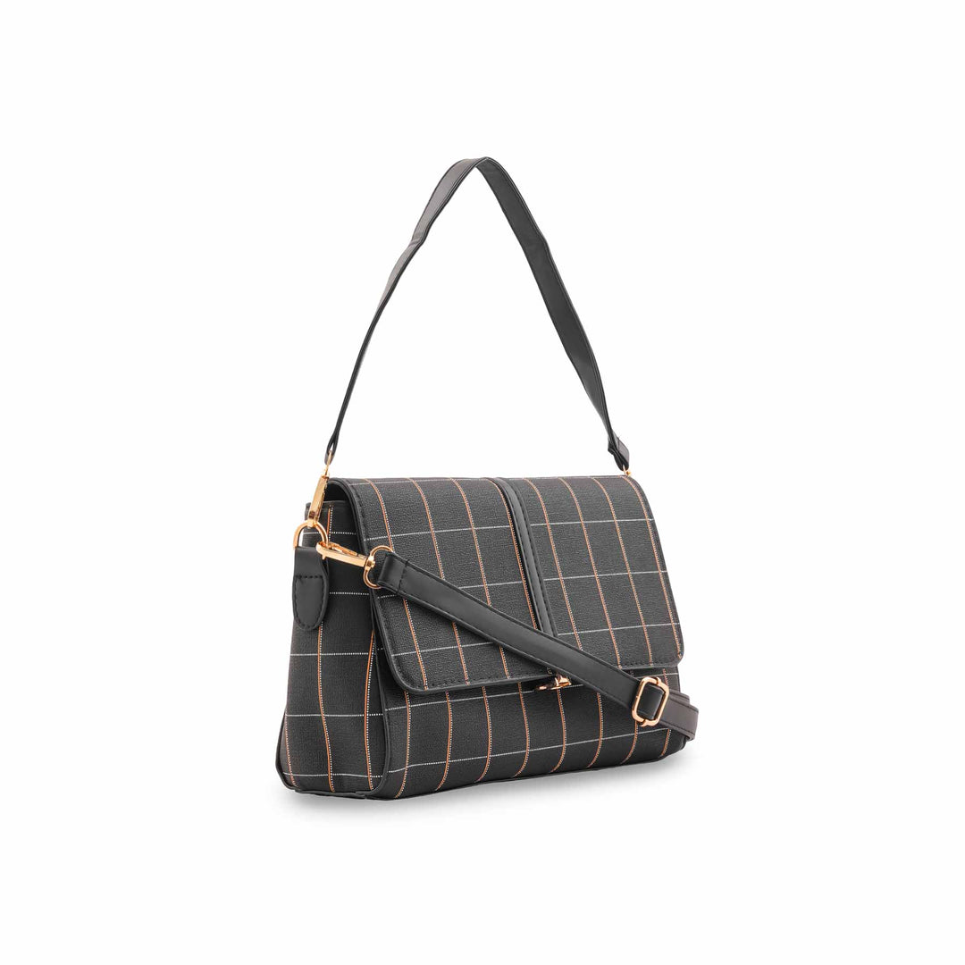 Black Formal Shoulder Bag For Ladies P36541