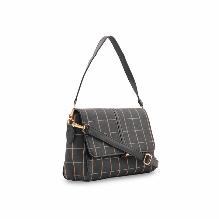 Black Formal Shoulder Bag For Ladies P36541