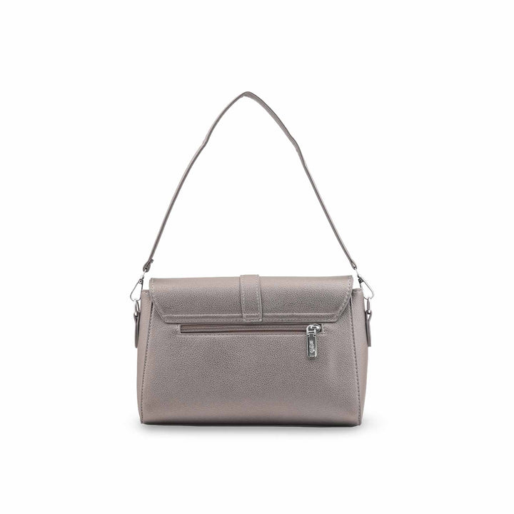 Grey Formal Shoulder Bag For Ladies P36545