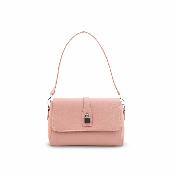 Pink Formal Shoulder Bag For Ladies P36545
