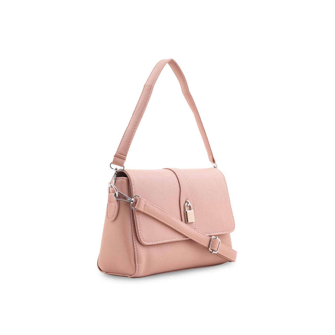 Pink Formal Shoulder Bag For Ladies P36545