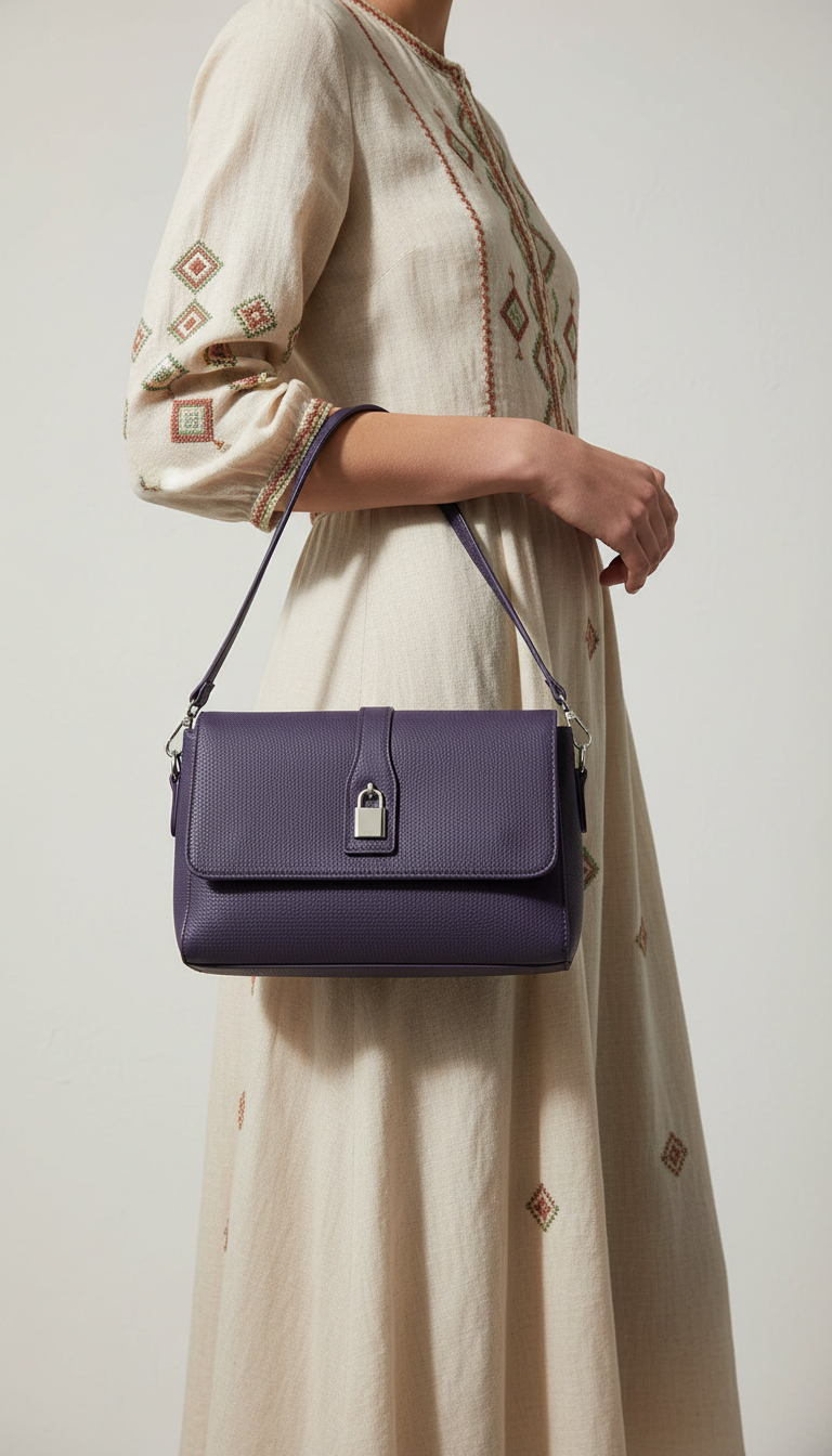 Navy Formal Shoulder Bag For Ladies P36545