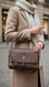 Coffee Formal Shoulder Bag For Ladies P36546