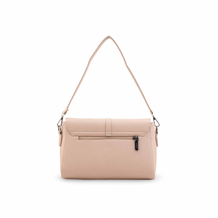 Beige Formal Shoulder Bag For Ladies P36546