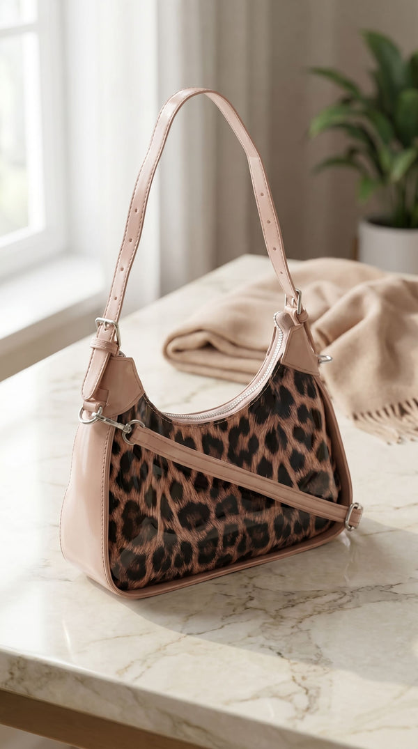 Beige Formal Shoulder Bag For Ladies P36547