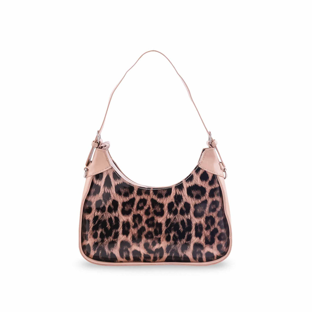 Beige Formal Shoulder Bag For Ladies P36547