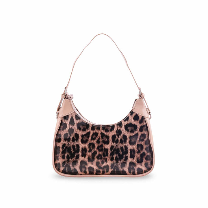 Beige Formal Shoulder Bag For Ladies P36547
