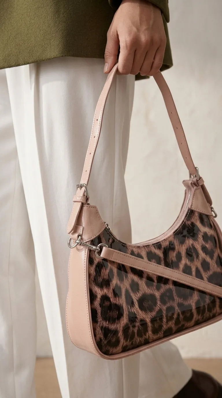 Beige Formal Shoulder Bag For Ladies P36547