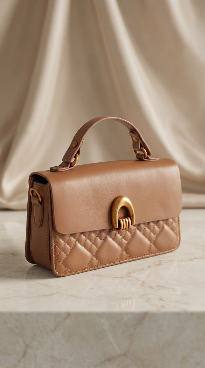 Brown Formal Shoulder Bag For Women P36548
