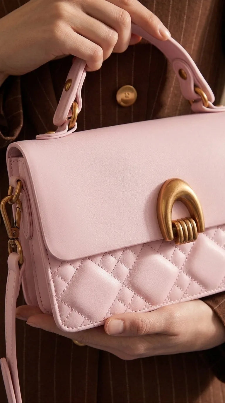 Pink Formal Shoulder Bag For Women P36548