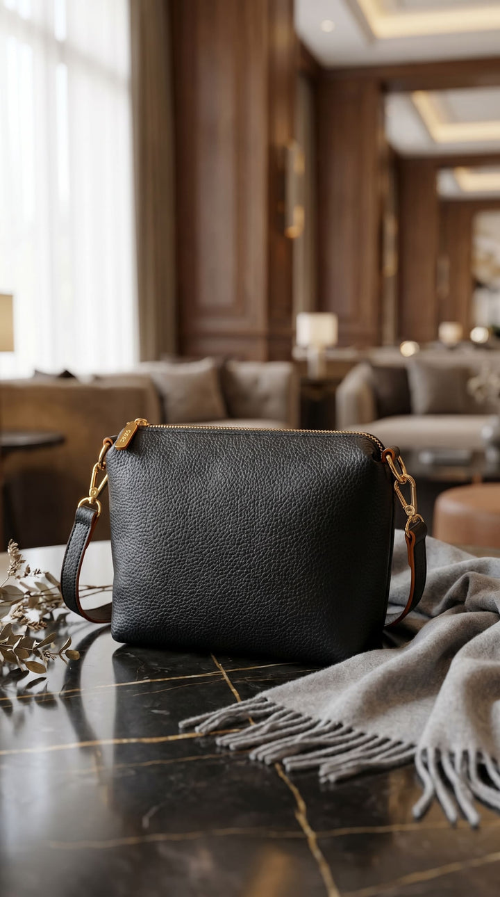 Black Formal Shoulder Bag For Women P36550