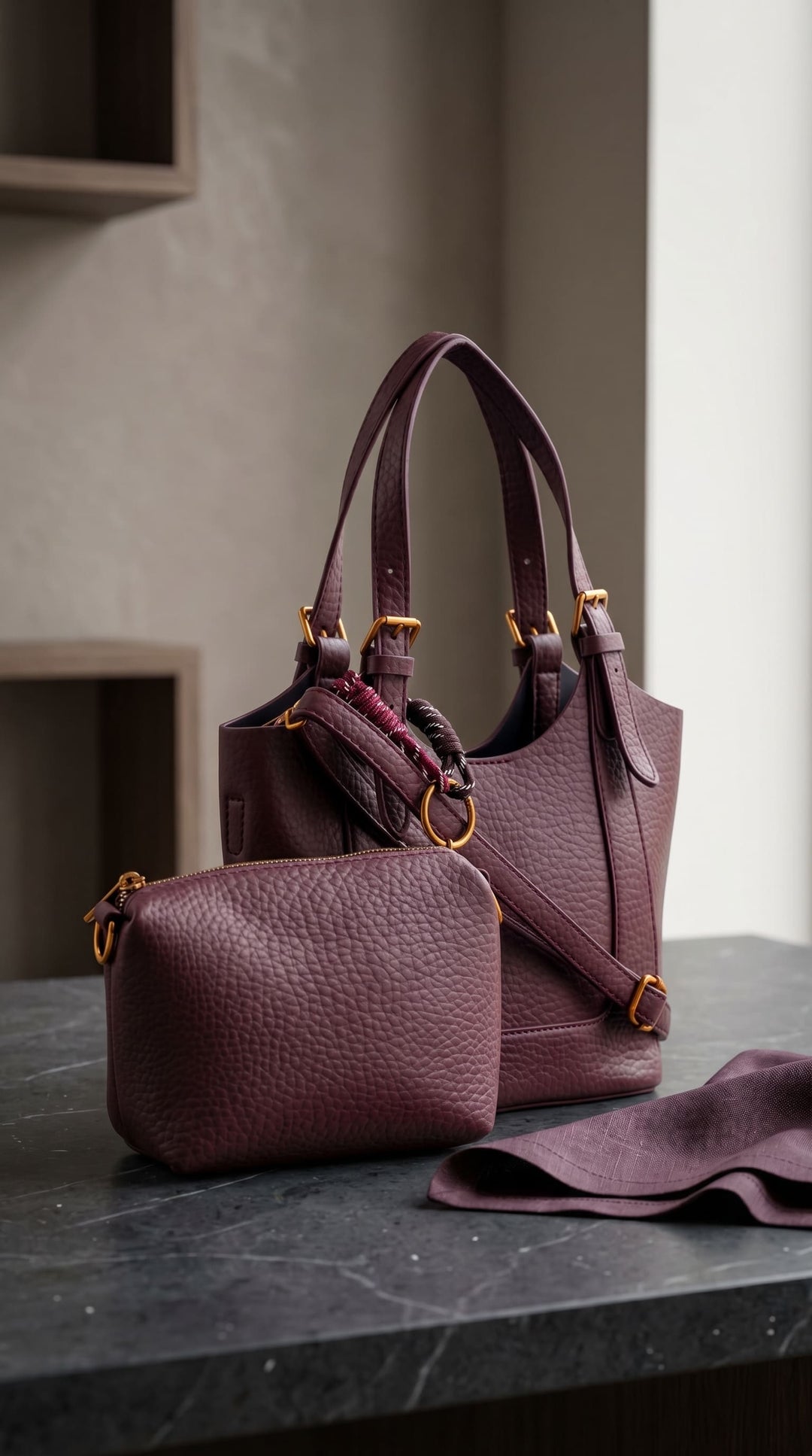 Maroon Formal Shoulder Bag For Women P36550