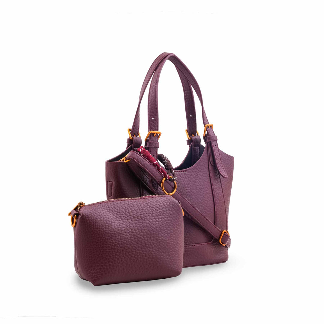 Maroon Formal Shoulder Bag For Women P36550