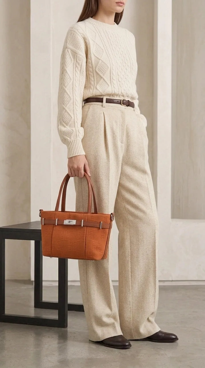 Brown Formal Shoulder Bag For Women P36551