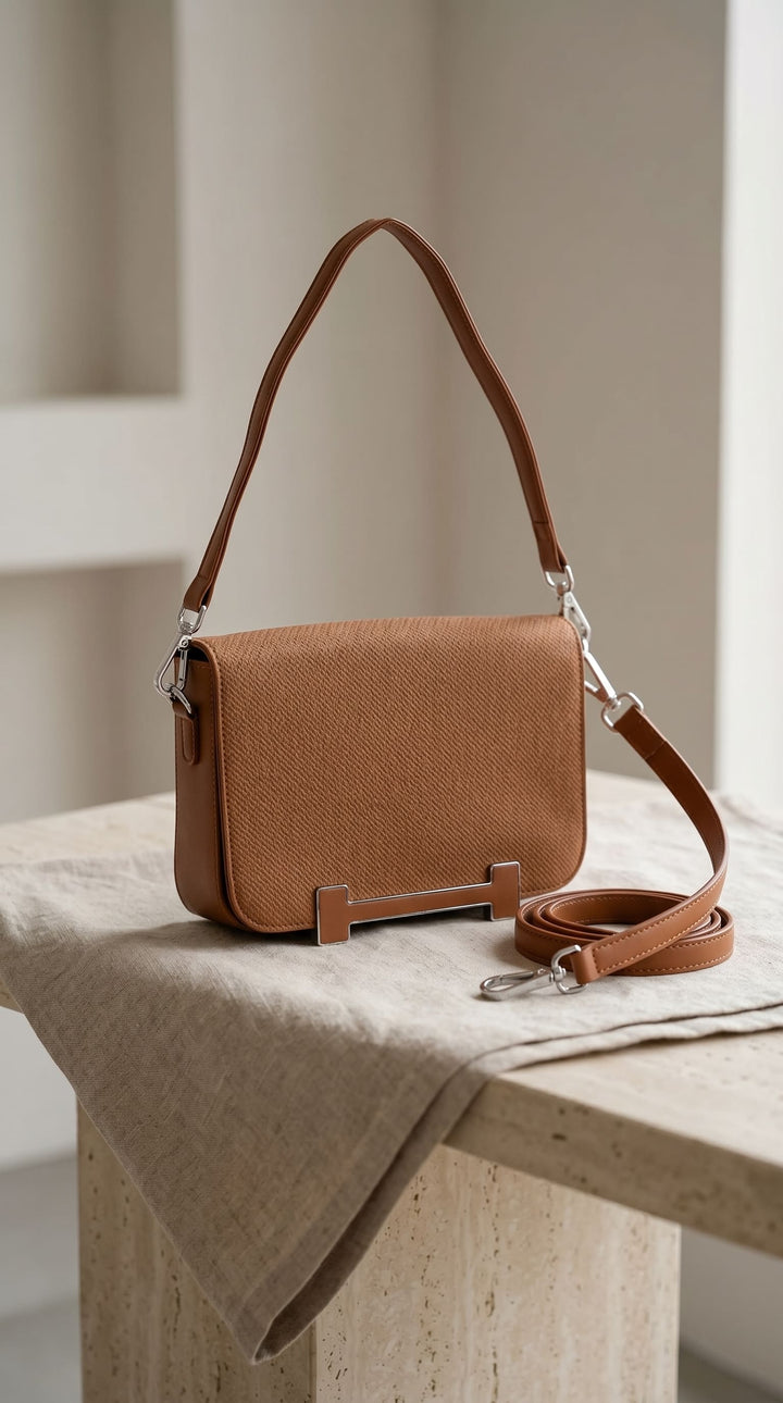 Brown Formal Shoulder Bag For Women P36552