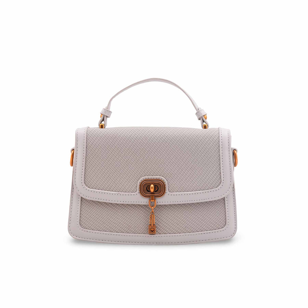 Grey Formal Shoulder Bag For Ladies P36553
