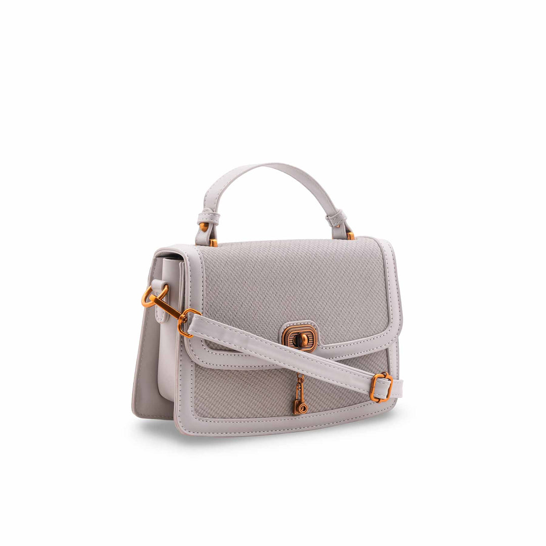 Grey Formal Shoulder Bag For Ladies P36553