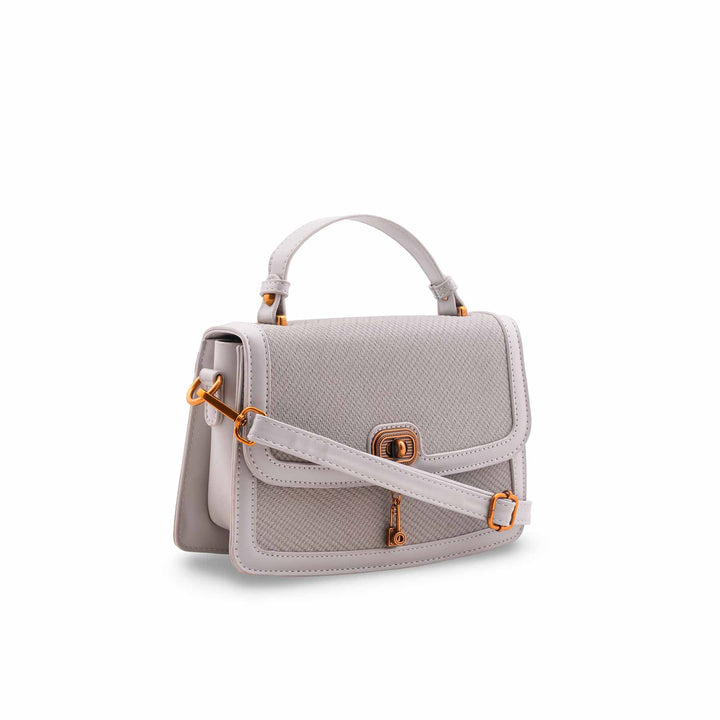 Grey Formal Shoulder Bag For Ladies P36553