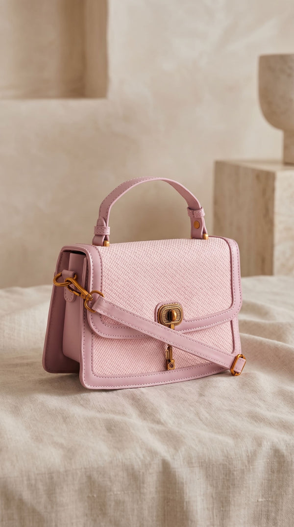 Pink Formal Shoulder Bag For Ladies P36553