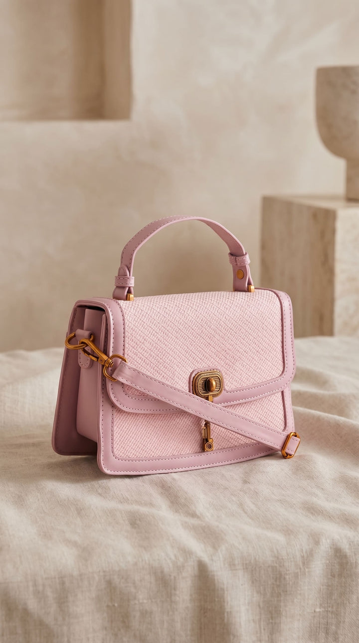 Pink Formal Shoulder Bag For Ladies P36553