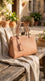 Beige Formal Hand Bag For Women P36554