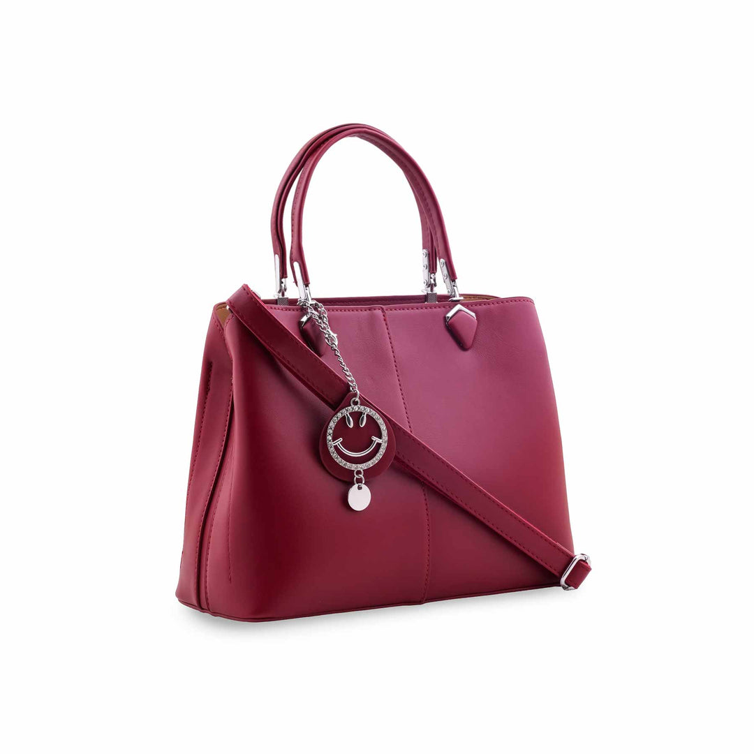 Maroon Formal Hand Bag For Ladies P36557