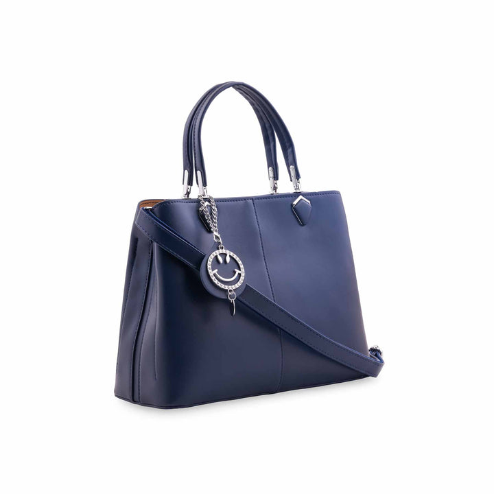 Navy Formal Hand Bag For Ladies P36557