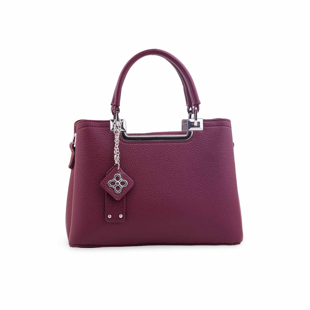 Maroon Formal Hand Bag For Ladies P36558