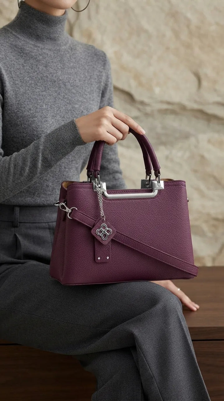 Maroon Formal Hand Bag For Ladies P36558