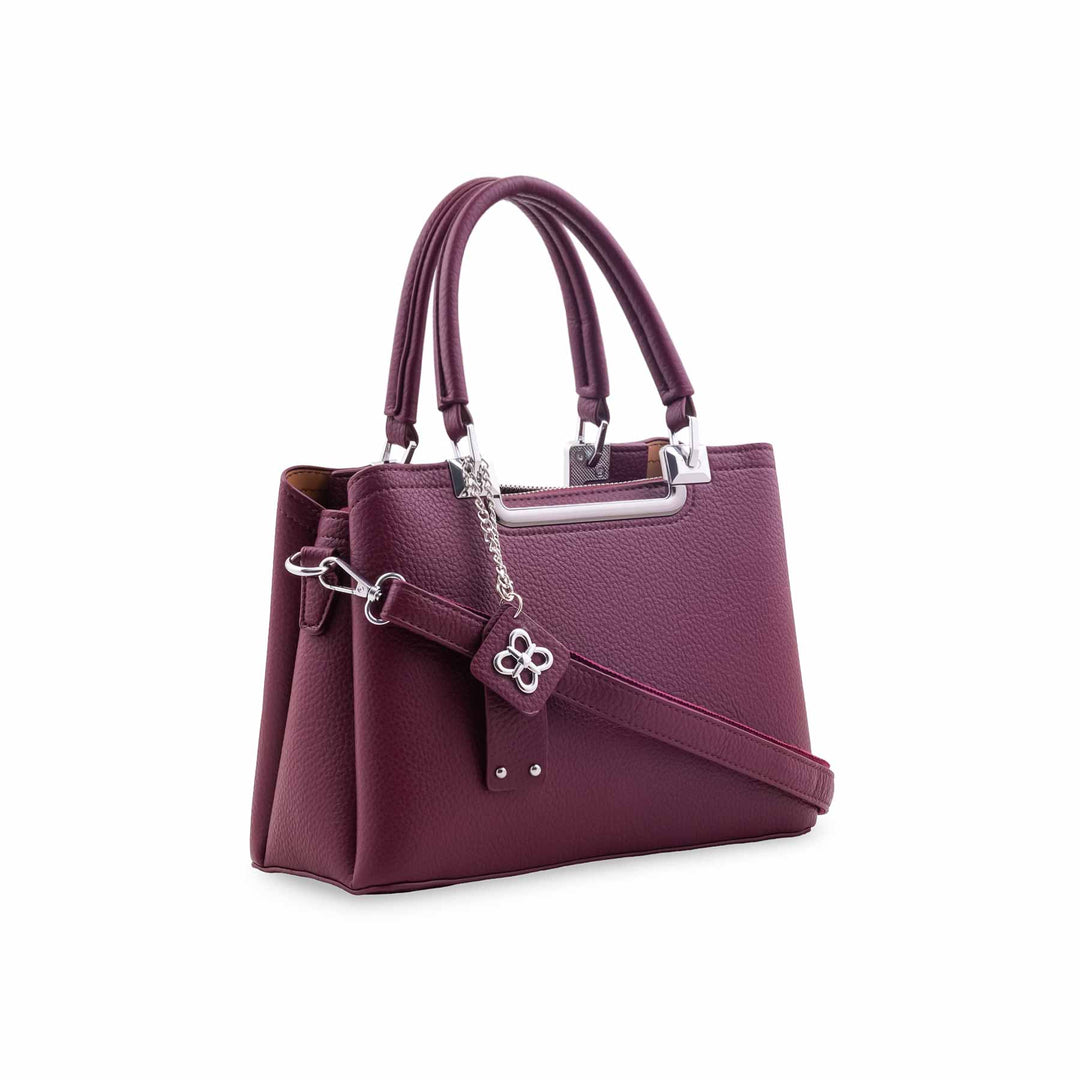 Maroon Formal Hand Bag For Ladies P36558