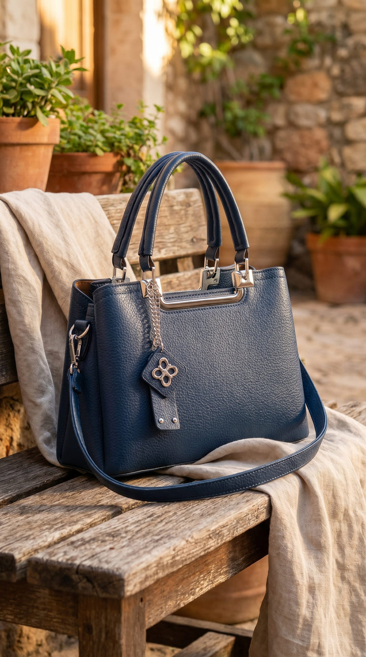 Navy Formal Hand Bag For Ladies P36558