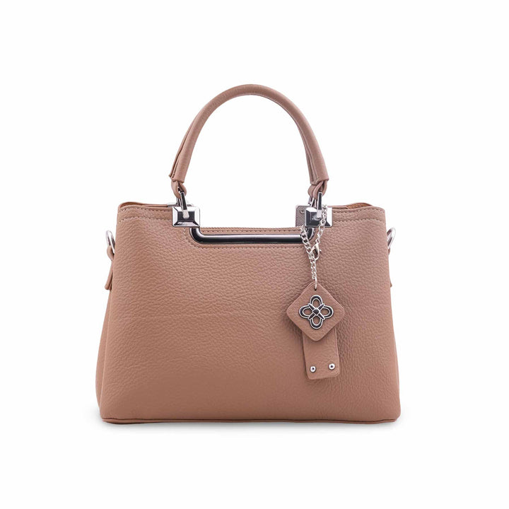 Beige Formal Hand Bag For Women P36558