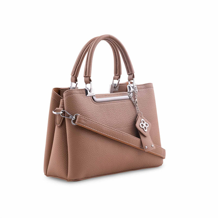 Beige Formal Hand Bag For Women P36558