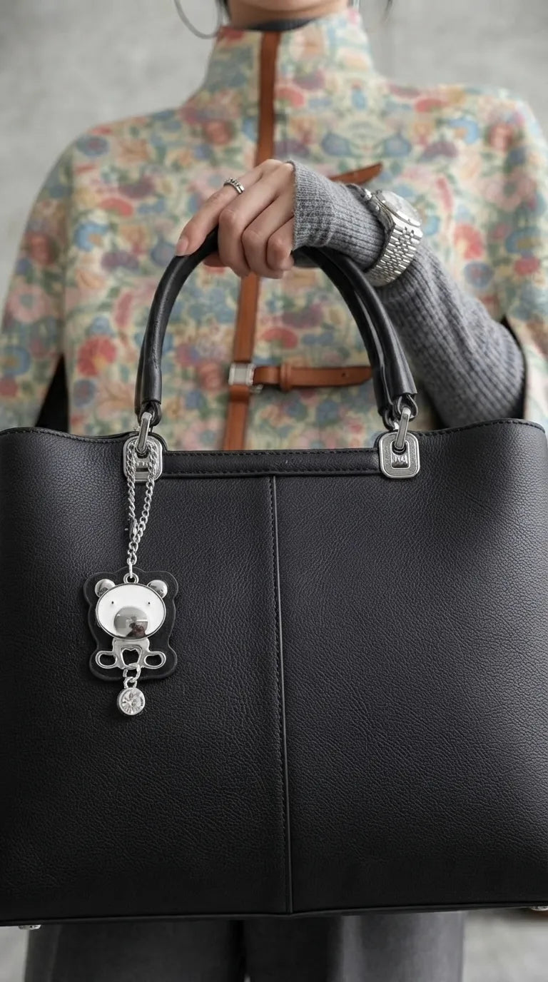 Black Formal Hand Bag For Ladies P36560