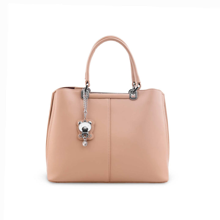 Beige Formal Hand Bag For Ladies P36560