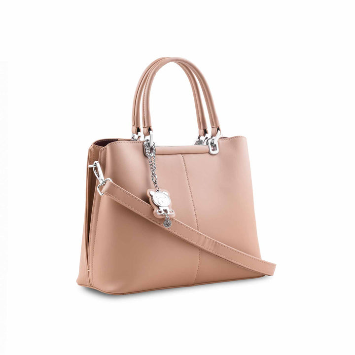 Beige Formal Hand Bag For Ladies P36560