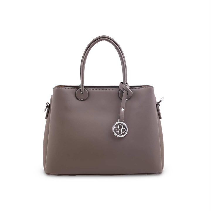 Grey Formal Hand Bag For Ladies P36561