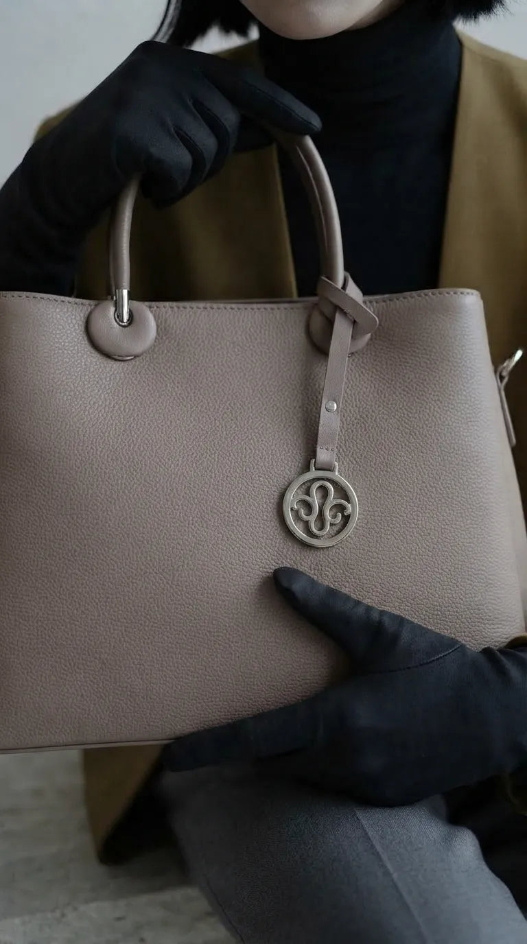 Grey Formal Hand Bag For Ladies P36561