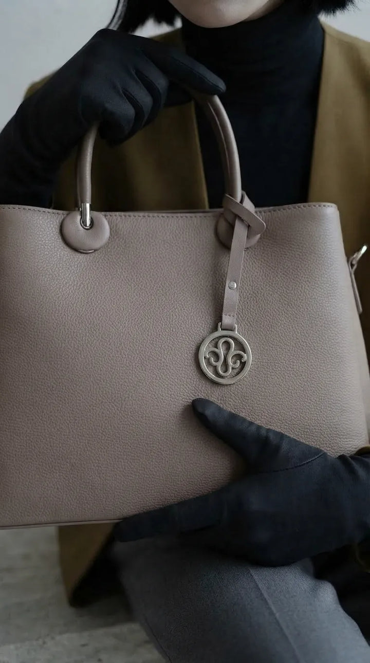 Grey Formal Hand Bag For Ladies P36561