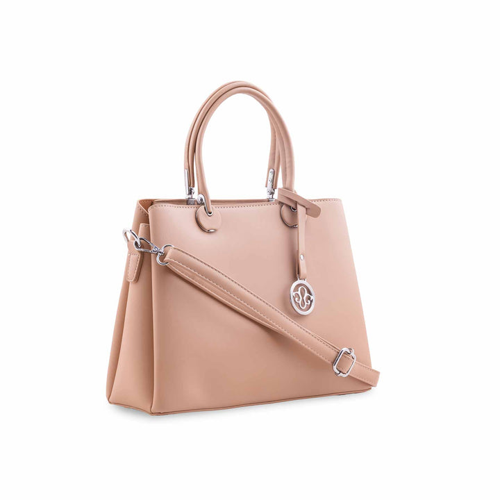 Beige Formal Hand Bag For Ladies P36561