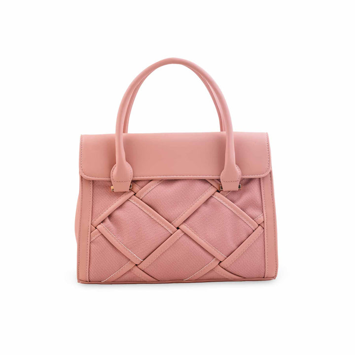 Pink Formal Hand Bag For Ladies P36564
