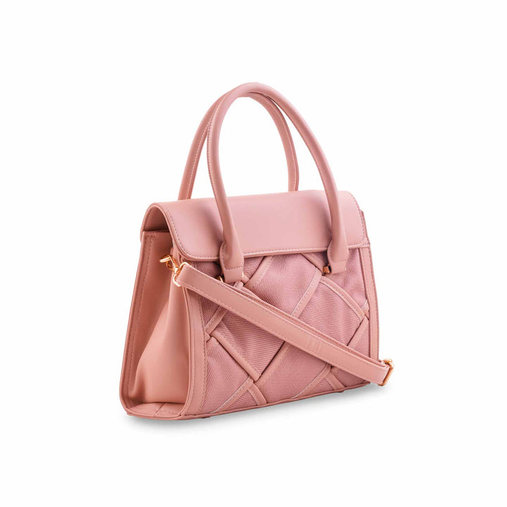 Pink Formal Hand Bag For Ladies P36564