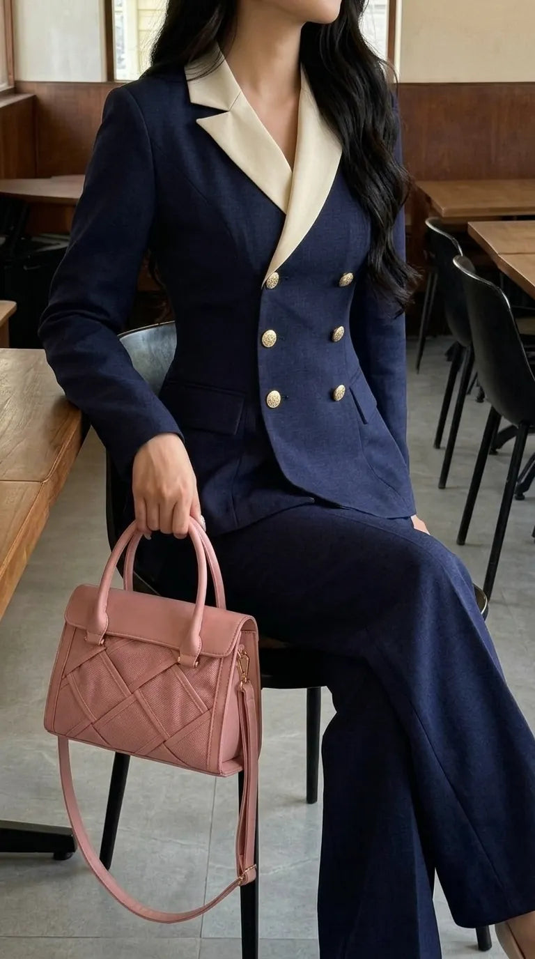 Pink Formal Hand Bag For Ladies P36564