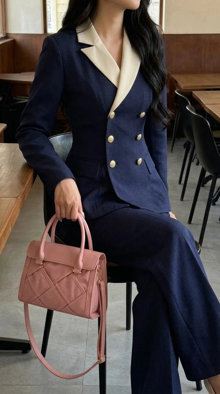 Pink Formal Hand Bag For Ladies P36564